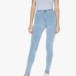 American apparel high waisted stretchy skinnies